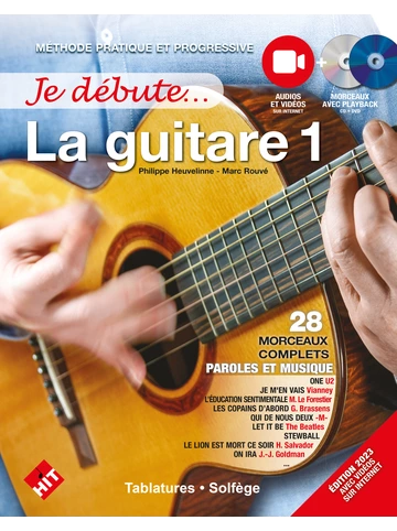 Je débute la guitare + CD et DVD (édition 2020) Visuell